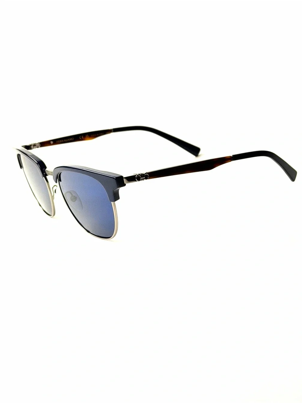 Salvatore  Ferragamo  SF 307S 414 Sunglasses Frame Blue Lenses 53mm 307 S